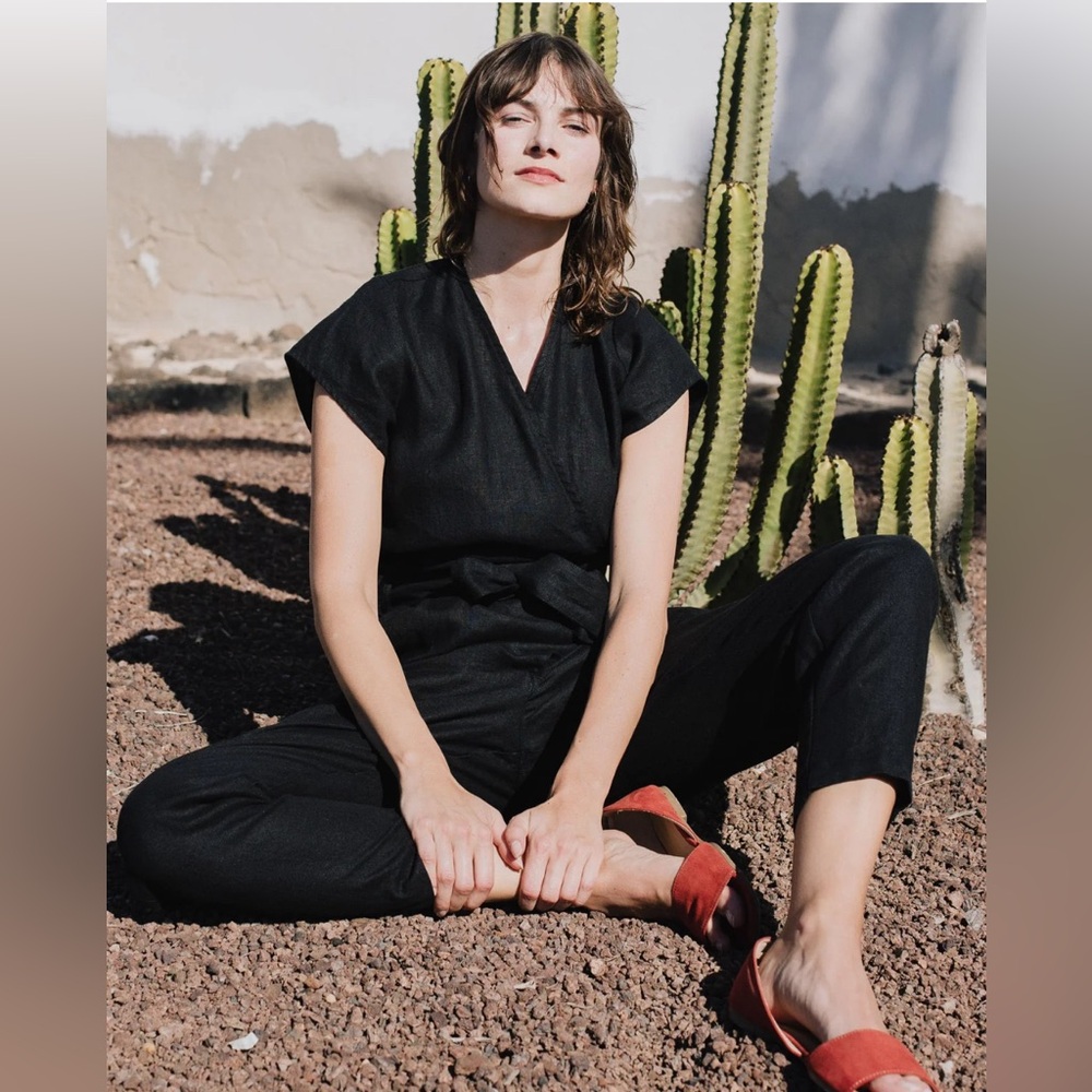 not Perfect Linen Margaret Jumpsuit